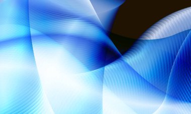 Soyut arkaplan mavi ışık renkli dalga fütüristik tasarım organik akış