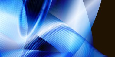 Soyut arkaplan mavi ışık renkli dalga fütüristik tasarım organik akış