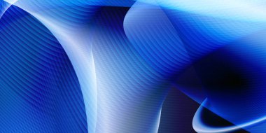 Soyut arkaplan mavi ışık renkli dalga fütüristik tasarım organik akış