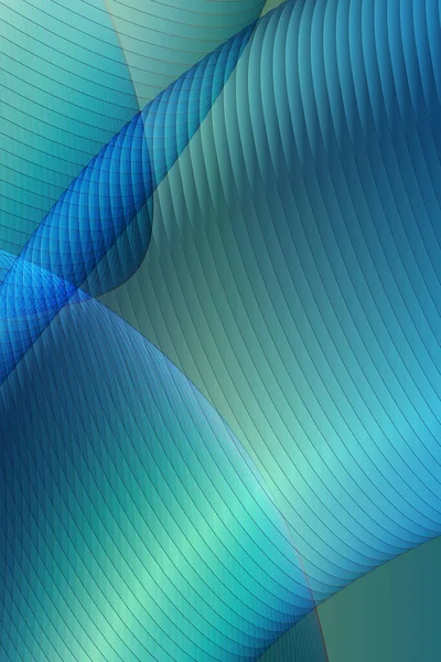 Fond Abstrait Lumière Bleue Vague Colorée Design Futuriste Flux Organique — Photo