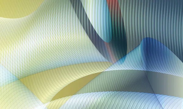 Abstraktní Pozadí Modré Světlo Barevné Vlny Futuristický Design Organický Tok — Stock fotografie