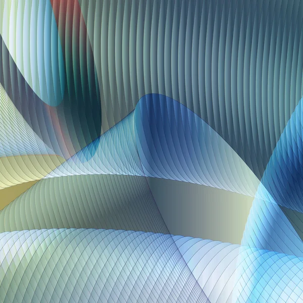 Abstract Achtergrond Blauw Licht Kleurrijke Golf Futuristisch Ontwerp Organische Stroom — Stockfoto