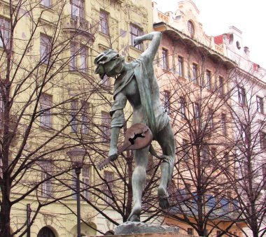 Prag 'da güzel ve alışılmadık heykel