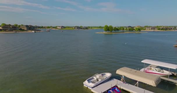 Lipca 2022 Waterloo Usa Widok Jezioro Gdzie Kamera Porusza Się — Wideo stockowe