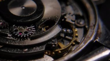 Eski paslı saat mekanizmasını kapat