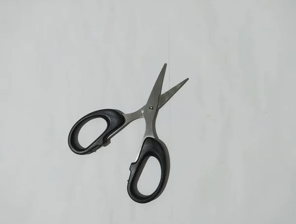 Black Scissors White Background — Stock Photo, Image