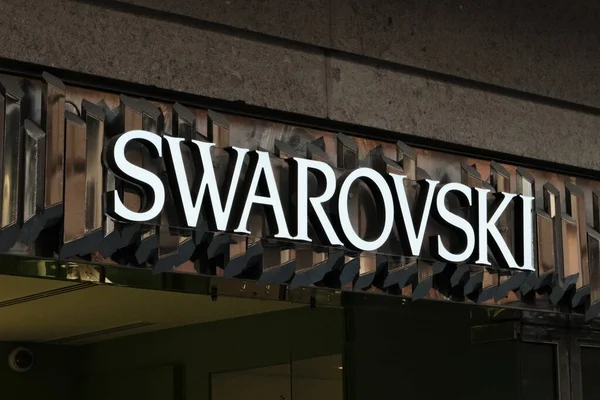 Swarovski Bolt Nápoly Központjában Swarovski Swarovski International Holdings Tulajdonában Lévő — Stock Fotó