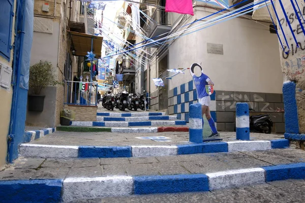 Vico Rosario Portamedina Montecalvario District Naples Steps Alley Have Been — Stock Photo, Image