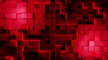Kırmızı ışıklı tuğlalar arka plan VJ döngüsü