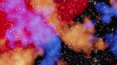 Renkli Nebula Arkaplan videosu
