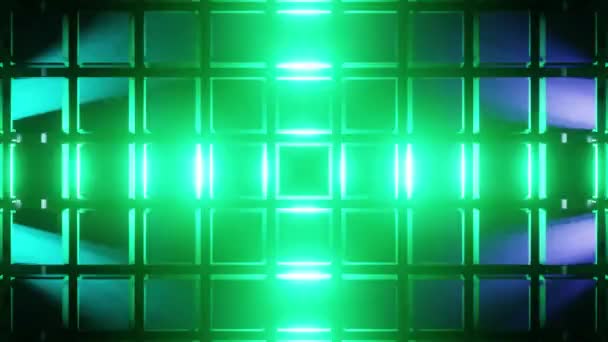 Farbige Stahl Quadratischen Hintergrund Für Eine Vorschau — Stockvideo