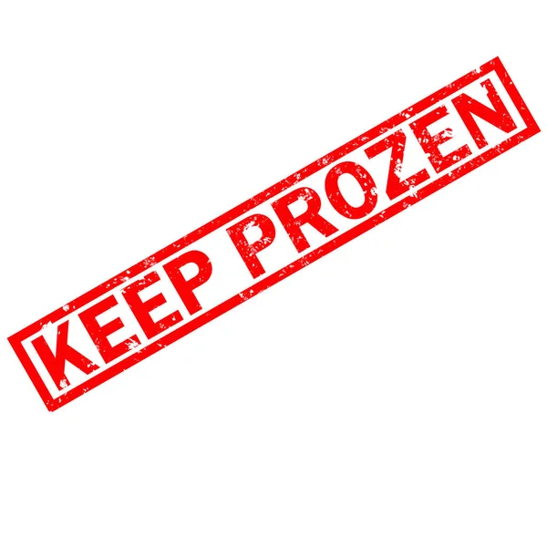 Keep Frozen Red Grunge Rubber Stamp White Background Keep Frozen — Stock Photo, Image