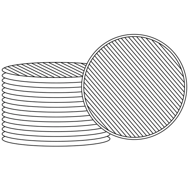Βαμβακερά Μαξιλάρια Εικονίδιο Λευκό Φόντο Πινακίδες Βαμβακιού Επίπεδο Στυλ — Διανυσματικό Αρχείο