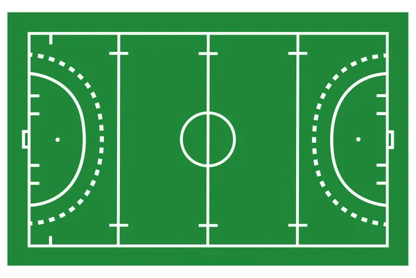 stock vector Green field hockey grass. Hockey field with line template. Field hockey markup. flat style. 