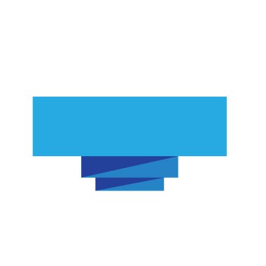 Beyaz arka planda mavi kurdele pankartı. mavi kurdele pankartı.