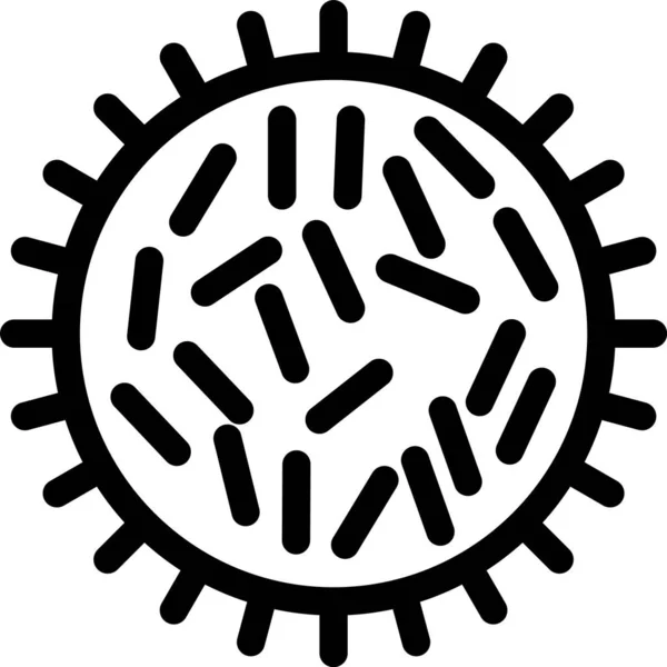 Значок Епідеміології Білому Тлі Знак Бактерії Символ Мікробіології Плоский Стиль — стоковий вектор