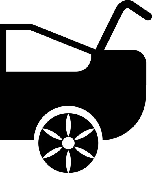 Иконка Багажника Белом Фоне Машина Открытой Вывеской Символ Ботинка Плоский — стоковый вектор
