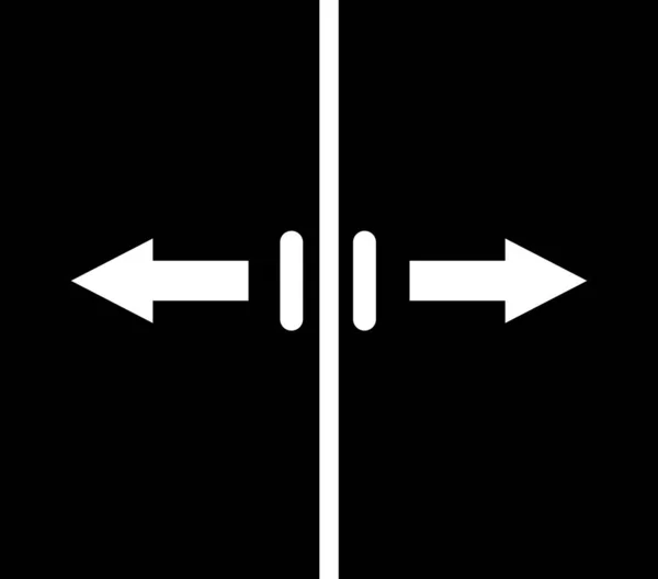 Значок Автоматической Двери Белом Фоне Автоматический Логотип Двери Плоский Стиль — стоковый вектор