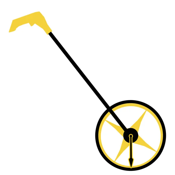Messrad Symbol Hodometer Zeichen Flacher Stil — Stockvektor