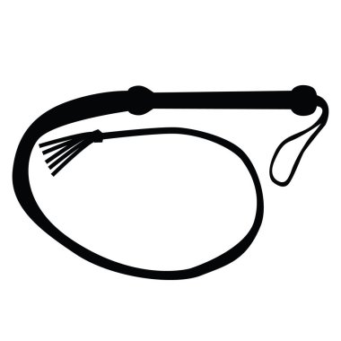 Kırbaç simgesi. Örgü şarkı söylüyor. düz biçim.