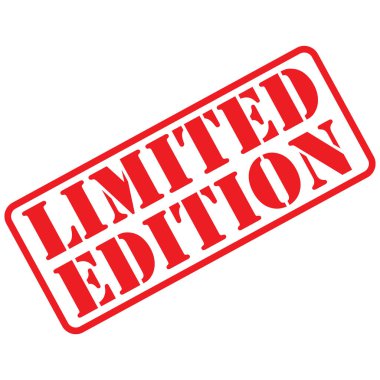 Sınırlı Versiyon simgesi. Özel sınırlı sürüm işareti. düz biçim.