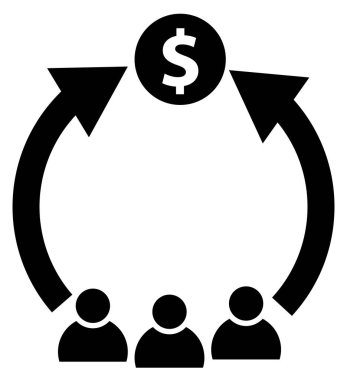 Yatırımcı simgesi. Yeni yatırım tabelası. Yatırımcı sembolü. düz biçim.