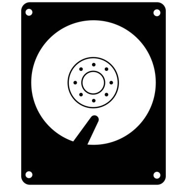 Sabit disk simgesi. Hard disk işareti. disk / hardisk sembolü. Hard disk logosu. düz biçim.