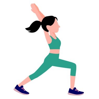 Kız yoga yapıyor. Yoga egzersizi, yoga pozu. Güzel genç kız sabahları yoga yapıyor.. 