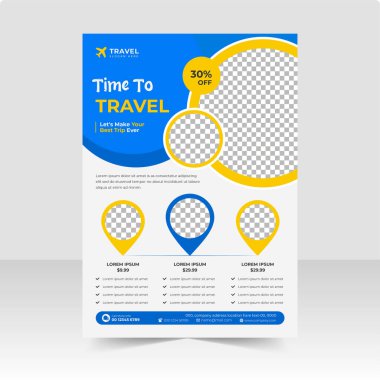 Seyahat ve turizm acentesi a4 broşür ya da iş broşürü