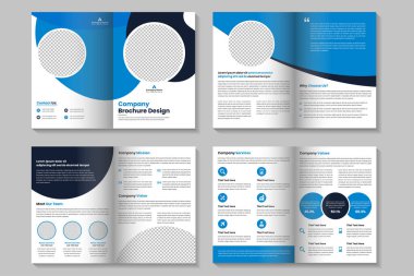 Yaratıcı şirket broşürü tasarım ve İş Önerisi tasarımı, şirket profili, iş portföyü şablonu