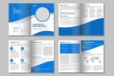 Creative corporate business brochure template design and brochure editable template layout, business portfolio, Project proposal clipart