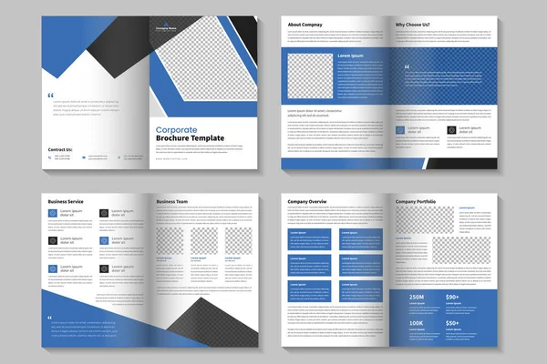 Corporate Business Brochure Template Ontwerp Business Voorstel Lay Out Ontwerp — Stockvector