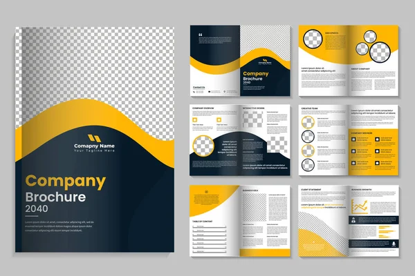 stock vector Creative corporate business brochure template design and brochure editable template layout, business portfolio, Project proposal