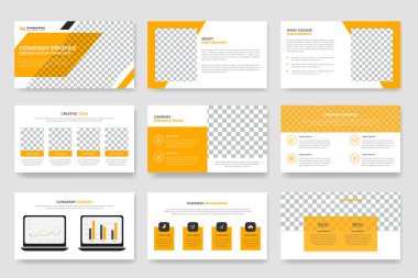 Business PowerPoint sunum şablonu veya iş sunum şablonu. proje öneri sunum şablonu