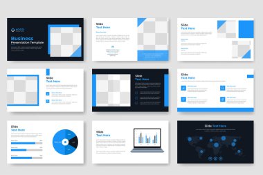 Ticari Powerpoint sunumu şablon veya kurumsal iş sunumu sunumu slayt düzeni ve şirket profili, proje öneri broşürü, bilgi zaman çizelgesi