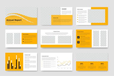 Business proposal powerpoint presentation slides template or corporate business presentation slide layout and company profile brochure, infographic timeline clipart