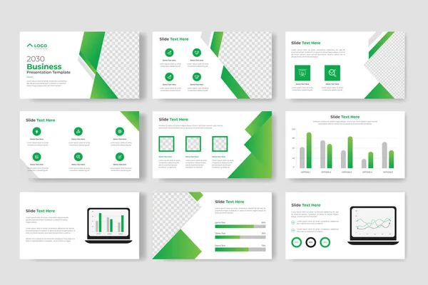 Corporate Business Presentation Slides Template Design Business Planpwoerpoint Template Booklet — Vetor de Stock