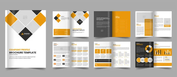 stock vector Company profile brochure template