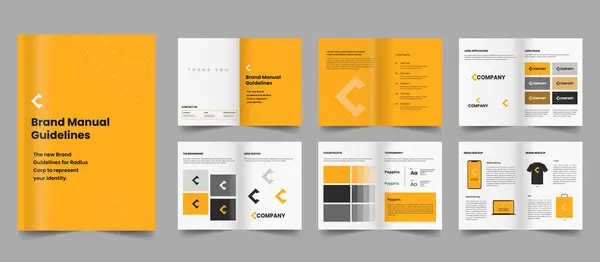 Marka kılavuz şablonu sunum düzeni