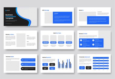 Yaratıcı iş dünyası PowerPoint sunumu şablonu slaytlar