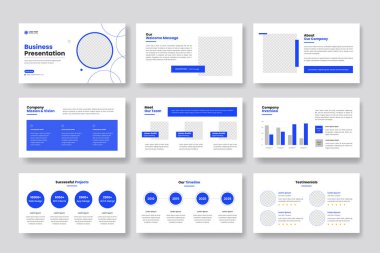 Çok amaçlı Powerpoint sunum şablonu. Sunum, broşür ve broşür, şirket profili, pazarlama, reklam, yıllık rapor