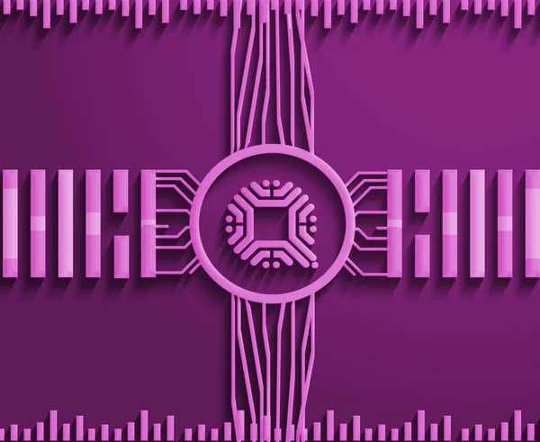 Логотип Cryptocurrency Выделен Фиолетовом Фоне — стоковое фото