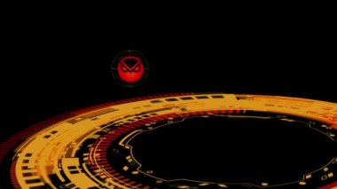 Gnosis GNO Cryptocurrency coin 4k animation.