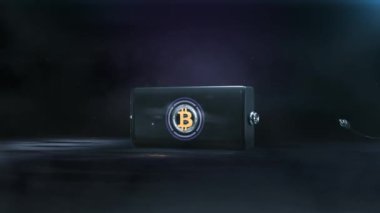 wrapped Bitcoin WBTC Cryptocurrency 4K animation