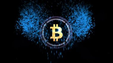 Wrapeed Bitcoin WBTC Cryptocurrency 4K animation