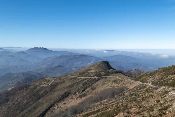 Vista Panorámica Desde Montaña Rhune País Vasco Francia — Foto de Stock