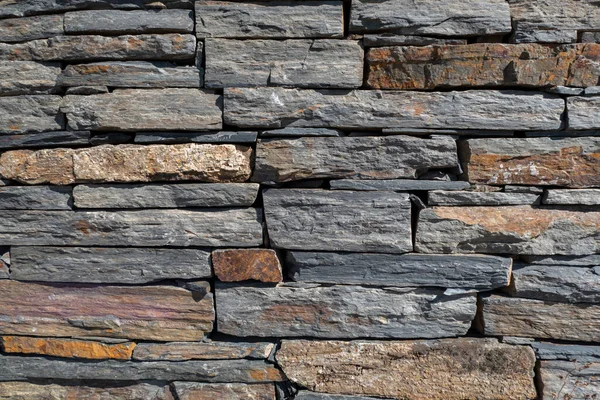 Текстурированная Каменная Поверхность Группой Камней Образующих Стену — стоковое фото
