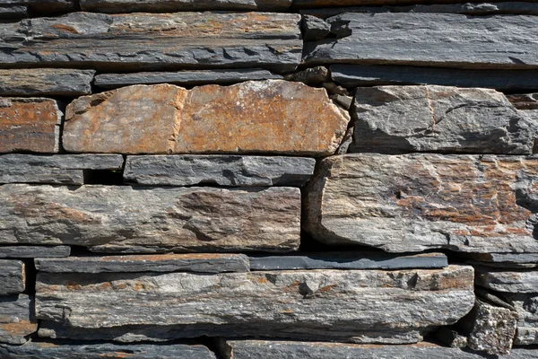 Texturált Kőfelület Falat Alkotó Kövek Halmazával — Stock Fotó