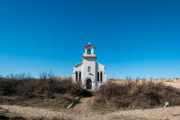 Widok Przodu Kaplicy Teresy Labenne Francuskim Kraju Basków — Zdjęcie stockowe