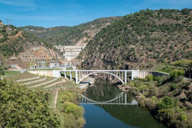 Doğal Uyum: Tepeler ve Dağlar Arasındaki Tua Nehri üzerindeki Köprü, Sürdürülebilir Enerji Arkaplanındaki Görkemli Baraj